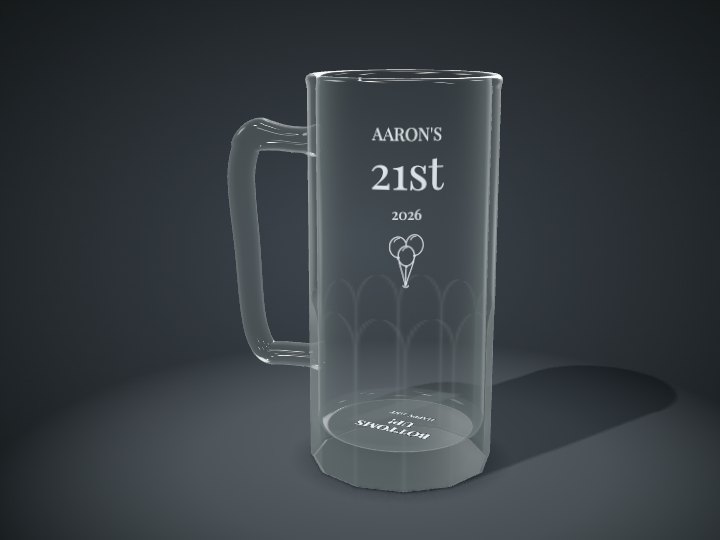 刻字啤酒杯